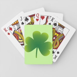 St. Patrick's Day Kleeblatt Spielkarten
