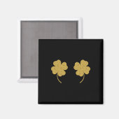 St. Patricks Day Kleeblatt St.Patrick's Day S 8 Magnet (Vorderseite/Rückseite)