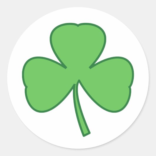 St. Patrick's Day Kleeblatt Stickers (Vorderseite)