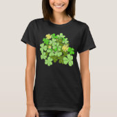 St Patricks Day Kleeblatt T-Shirt (Vorderseite)
