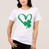 St Patrick's Day Kleeblatt T - Shirt (Vorderseite)