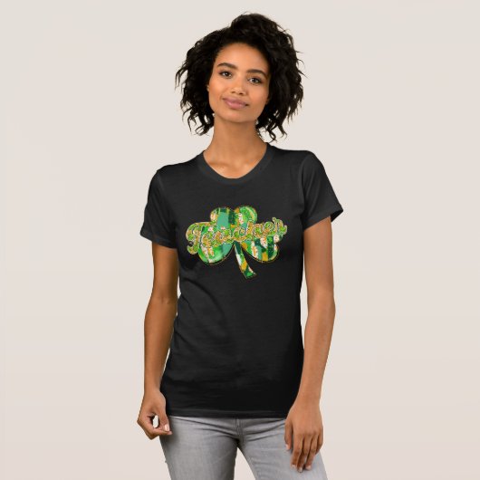 St Patrick's Day Kleeblatt T-Shirt (Vorne ganz)