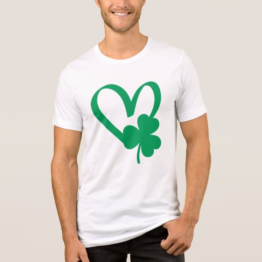 St Patrick's Day Kleeblatt T - Shirt (Vorderseite)