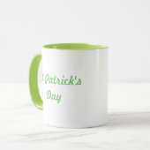 St. Patrick's Day Kleeblatt Tasse (Vorderseite Links)