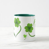 St. Patrick's Day Kleeblatt Tasse (Zentrum)