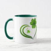 St. Patrick's Day Kleeblatt Tasse (Links)