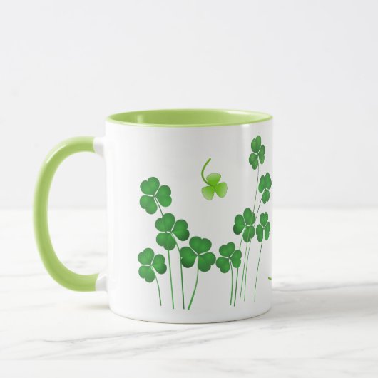 St. Patrick's Day Kleeblatt Tasse (Links)