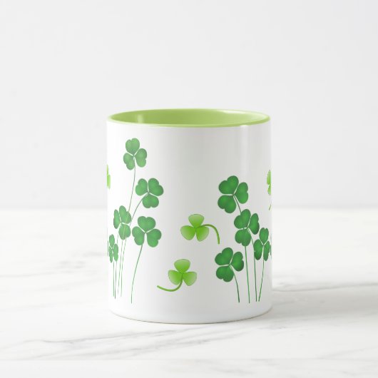 St. Patrick's Day Kleeblatt Tasse (Zentrum)