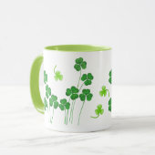 St. Patrick's Day Kleeblatt Tasse (Vorderseite Links)