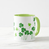 St. Patrick's Day Kleeblatt Tasse (VorderseiteRechts)