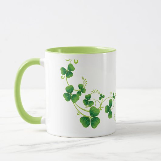 St. Patrick's Day Kleeblatt Tasse (Links)