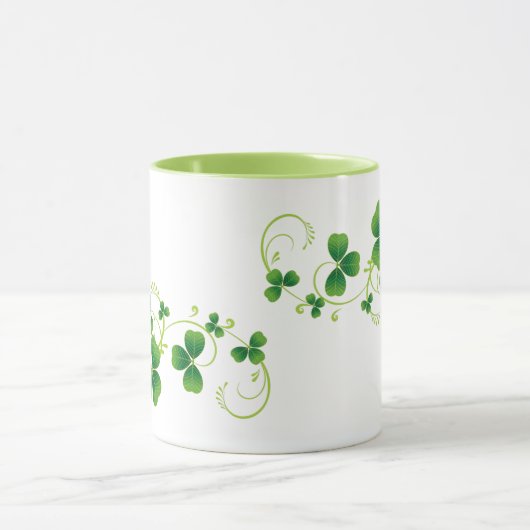 St. Patrick's Day Kleeblatt Tasse (Zentrum)