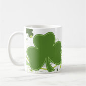 St. Patrick's Day Kleeblatt Tasse - 11 oz (Links)