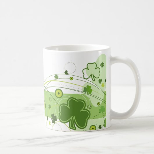 St. Patrick's Day Kleeblatt Tasse - 11 oz (Rechts)