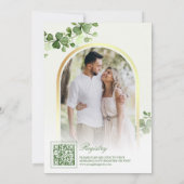 St Patrick's Day Kleeblatt Tea Party Brautparty Einladung (Rückseite)