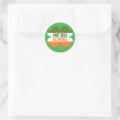 St Patricks Day Kleeblatt - Teil Irish All Trouble Runder Aufkleber (Tasche)