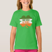 St Patricks Day Kleeblatt - Teil Irish All Trouble T-Shirt (Vorderseite)