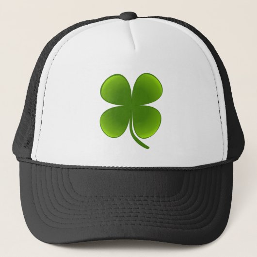 St. Patrick's Day - Kleeblatt Truckerkappe (Vorderseite)