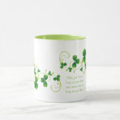 St. Patrick's Day Kleeblatt und Irish Sessing Tass Tasse (Zentrum)