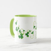 St. Patrick's Day Kleeblatt und Irish Sessing Tass Tasse (Vorderseite Links)