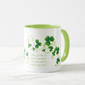 St. Patrick's Day Kleeblatt und Irish Sessing Tass Tasse (VorderseiteRechts)
