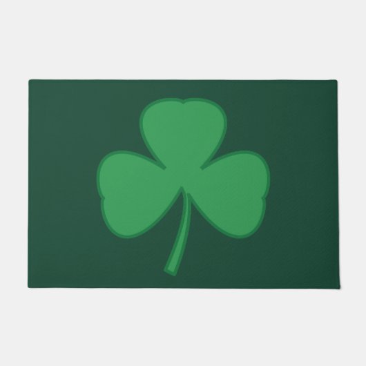 St. Patrick's Day Kleeblatt Welcome Doormat Rug Fußmatte (Vorderseite)