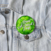 St. Patrick's Day - Kleeblatt & Word Art Button (Beispiel)