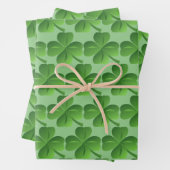 St Patrick's Day Kleeblatt Wrapping Paper Geschenkpapier Set (Beispiel)