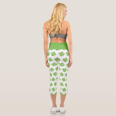 St. Patrick's Day Kleeblatt Yoga Capri Leggings (Rückseite)
