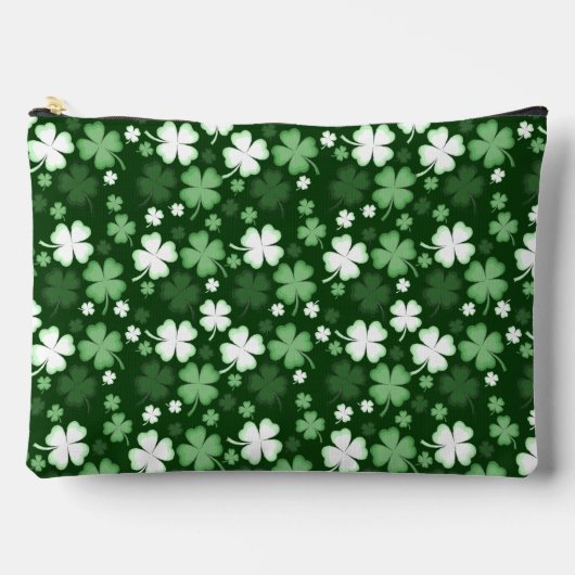 St. Patrick's Day Kleeblätter Zubehörtasche (Vorderseite)