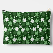 St. Patrick's Day Kleeblätter Zubehörtasche (Rückseite)