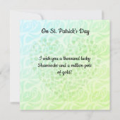 St Patrick's Day Kleeblatts (Rückseite)