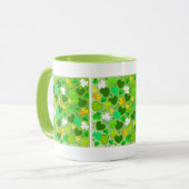 St. Patrick's Day Kleeblatts and Hearts Tasse (Vorderseite Links)