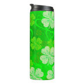 St Patrick's Day Kleeblatts and Hearts Thermosbecher (Nach rechts gedreht)