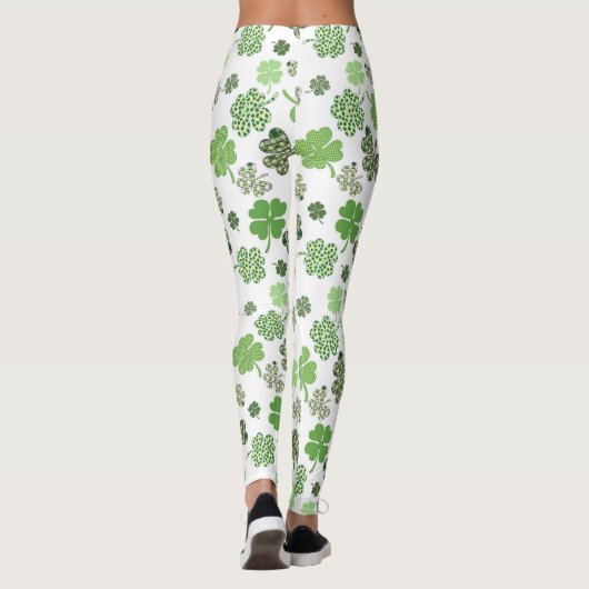 St Patrick's Day Kleeblatts & Clover Leggings (Rückseite)