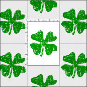 St Patricks Day Kleeblatts | DIY Textil Stoff (Kachel)