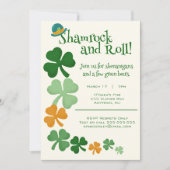 St. Patricks Day Kleeblatts Einladung (Vorderseite)