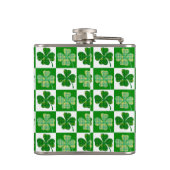St. Patrick's Day Kleeblatts Flachmann (Rückseite)