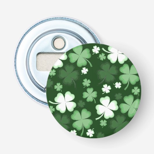 St. Patrick's Day Kleeblatts Flaschenöffner (Vorderseite)