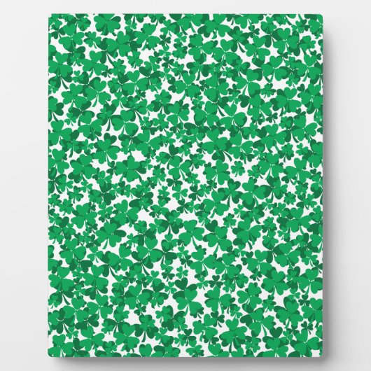 St Patrick's Day Kleeblatts Fotoplatte (Vorderseite)