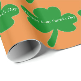 St. Patrick's Day Kleeblatts Geschenkpapier