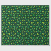 St. Patrick's Day Kleeblatts Geschenkpapier (Flach)