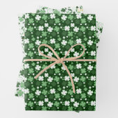 St. Patrick's Day Kleeblatts Geschenkpapier Set (Beispiel)
