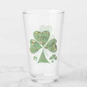 St. Patrick's Day Kleeblatts Glas (Rückseite)