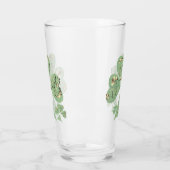 St. Patrick's Day Kleeblatts Glas (Links)