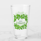 St. Patricks Day Kleeblatts Glass Glas (Rückseite)