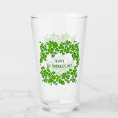 St. Patricks Day Kleeblatts Glass Glas (Vorderseite)