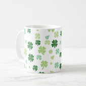 St. Patrick's Day Kleeblatts Kaffeetasse (Vorderseite Links)