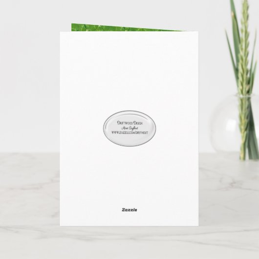 St. Patrick's Day Kleeblatts Karte (Rückseite)