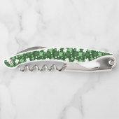 St. Patrick's Day Kleeblatts Kellnermesser (Rückseite)